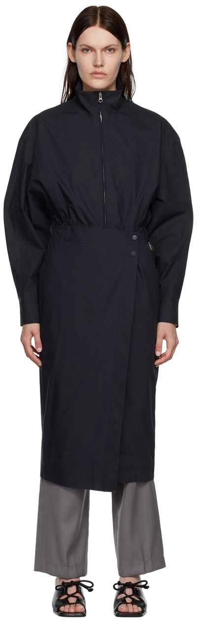 Shop Low Classic Navy Jumpsuit Midi Dress In Dark Navy