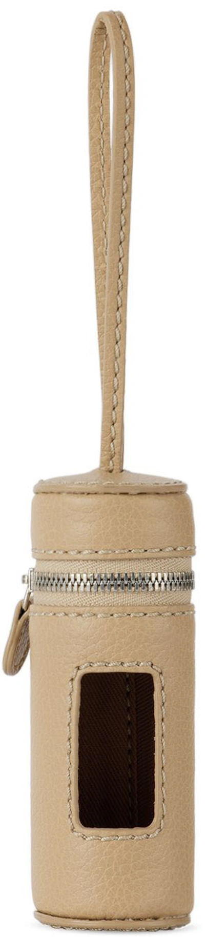 Shop Pagerie Beige 'the Pochette' Pouch In Sand
