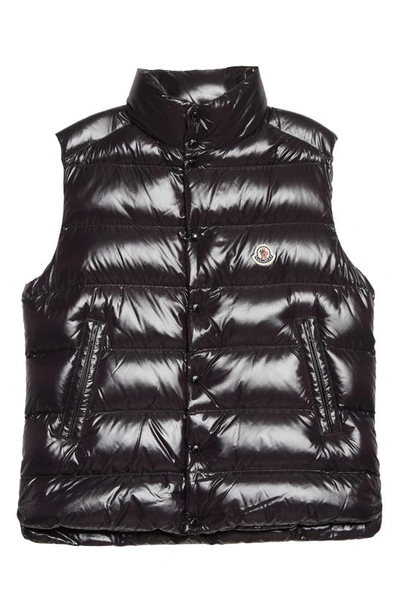 Shop Moncler Tibb Down Puffer Vest In Black