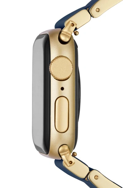 Shop Michele Silicone 20mm Apple Watch® Bracelet Watchband In Navy