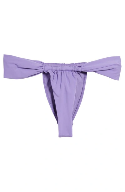 Shop House Of Cb Gathered Bikini Bottoms In Violet