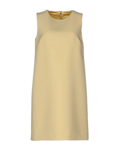 Dolce & Gabbana Short Dress In Light Yellow