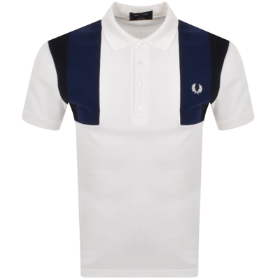 Shop Fred Perry Towelling Polo T Shirt White