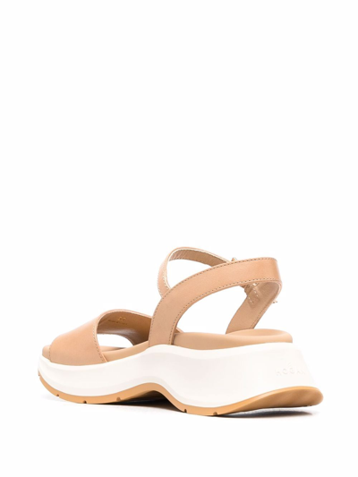 Shop Hogan Sandals Beige