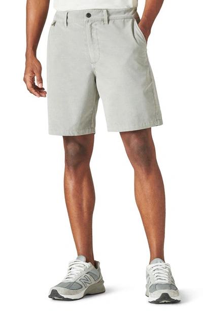 Shop Lucky Brand 8-inch Adventure Hybrid Shorts In Frost Grey