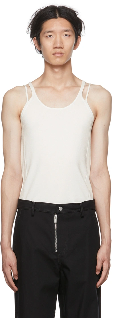 Shop Dion Lee Ivory Density Tank Top