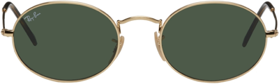 Shop Ray Ban Gold Rb3547n Sunglasses In 001 Gold