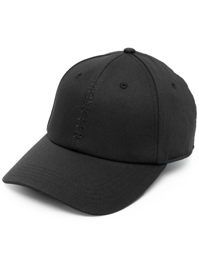 Shop Moncler Embroidered-logo Baseball Cap In Black