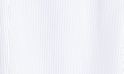STELLA MCCARTNEY STRIPE OVERSIZE HIGH-LOW ORGANIC COTTON BUTTON-UP SHIRT 