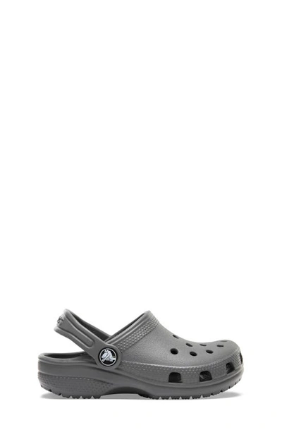 Shop Crocs Kids' Classic Clog In Slate Grey