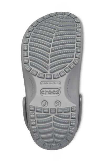 Shop Crocs Kids' Classic Clog In Slate Grey