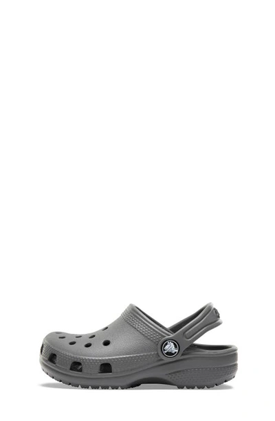 Shop Crocs Kids' Classic Clog In Slate Grey