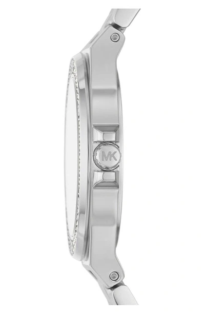 Shop Michael Kors Lennox Mini Bracelet Watch, 33mm In Stainless Steel