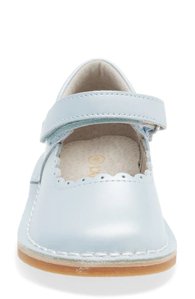 Shop L'amour Caitlin Scallop Mary Jane In Pearl Blue