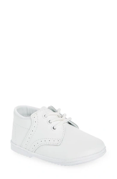 Shop L'amour James Lace-up Shoe In White