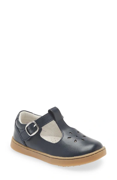 Shop L'amour Chelsea T-strap Shoe In Navy