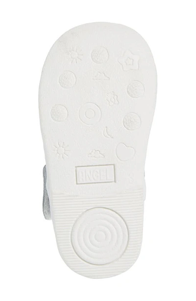 L'amour Dottie Scalloped T-strap Shoe In White