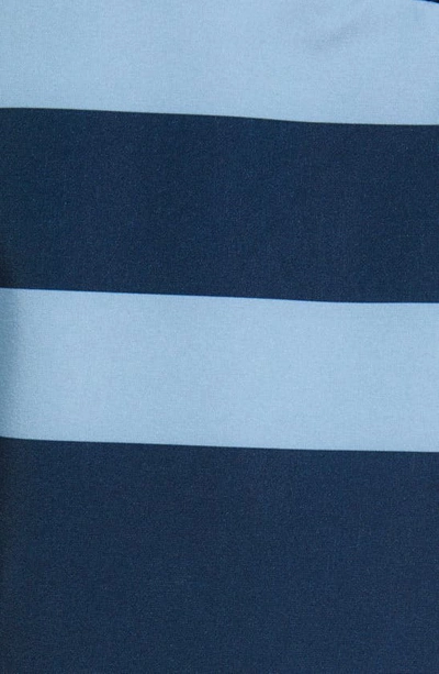 Fair Harbor The Anchor Swim Shorts In Light Blue Stripe