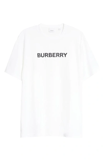Shop Burberry Harriston Logo Graphic Tee In White