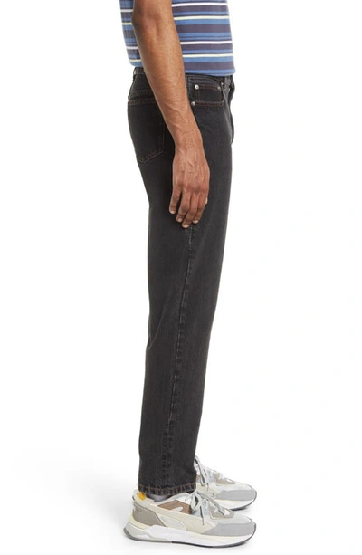 Shop Apc Martin Nonstretch Straight Leg Jeans In Noir Del