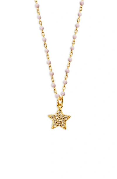 Shop Argento Vivo Sterling Silver Star Pendant Necklace In Gold