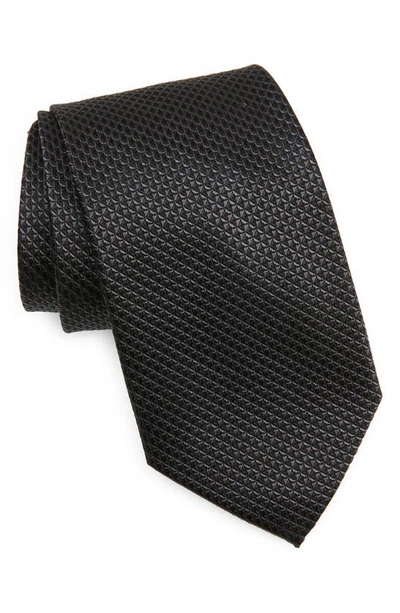 Shop Nordstrom Silk X-long Tie In Black