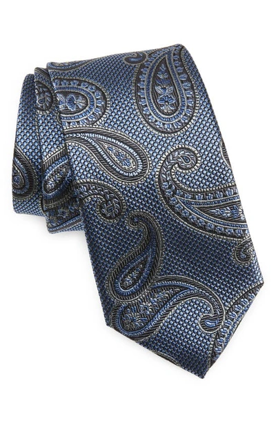 Shop Nordstrom Paisley Silk Tie In Light Blue
