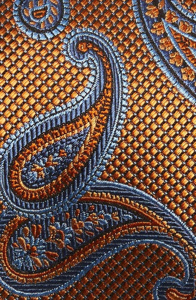 Shop Nordstrom Paisley Silk Tie In Orange