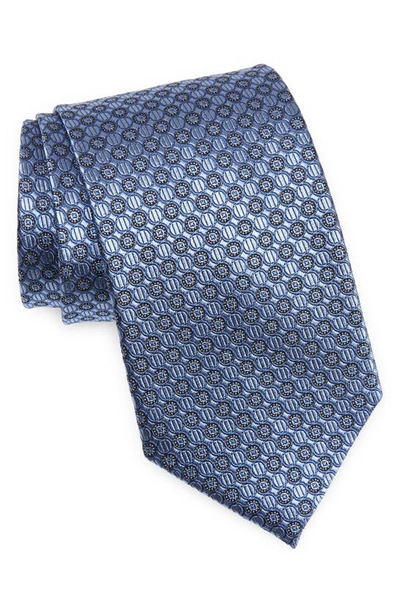 Shop Nordstrom Neat Silk X-long Tie In Light Blue