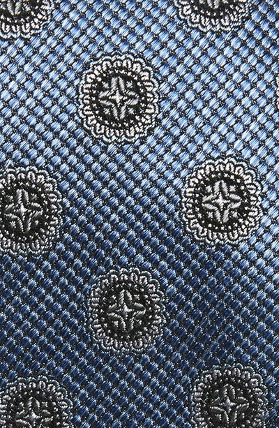 Shop Nordstrom Medallion Silk Tie In Light Blue