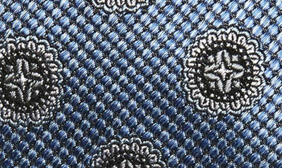 Shop Nordstrom Medallion Silk Tie In Light Blue