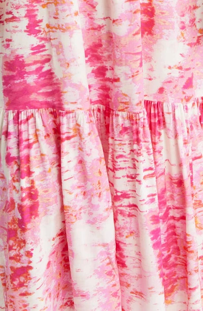 Shop Beachlunchlounge Freesia Print Maxi Dress In Rose Powder