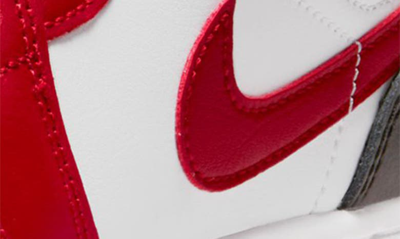 Shop Jordan Nike Air  1 Low Sneaker In White/ Gym Red/ Black
