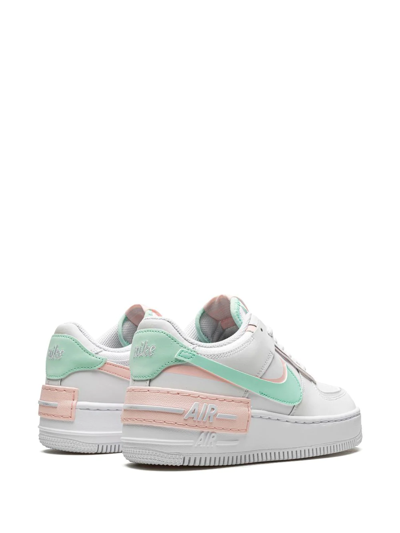 Nike Af1 Shadow Sneakers In White Leather In White
