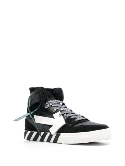 Shop Off-white Vulcanized High-top Sneakers In Black