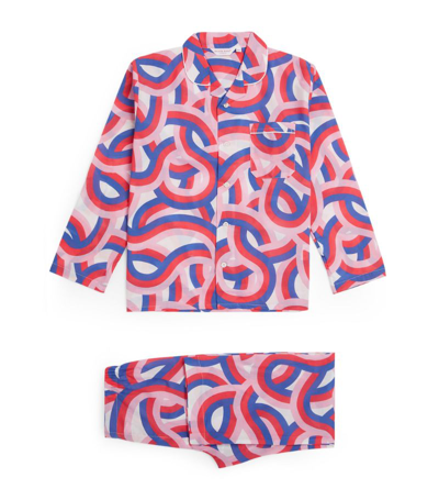 Shop Derek Rose Kids Cotton Ledbury Pyjama Set (3-16 Years) In Multi