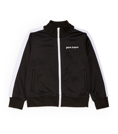 Shop Palm Angels Logo Track Jacket (4-12 Years) In Black