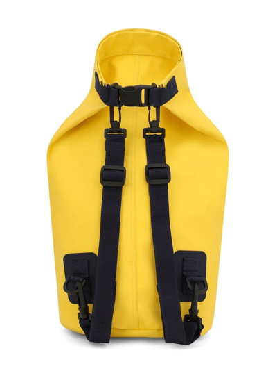 Dolce & Gabbana Crew Logo-print Backpack In Yellow