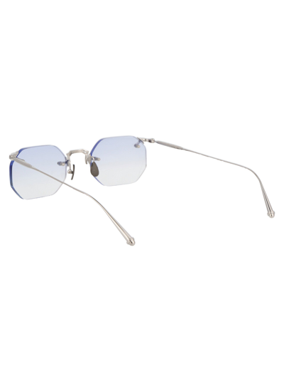 Shop Matsuda Sunglasses In Pw  Palladium White Cafe Blue Gradient