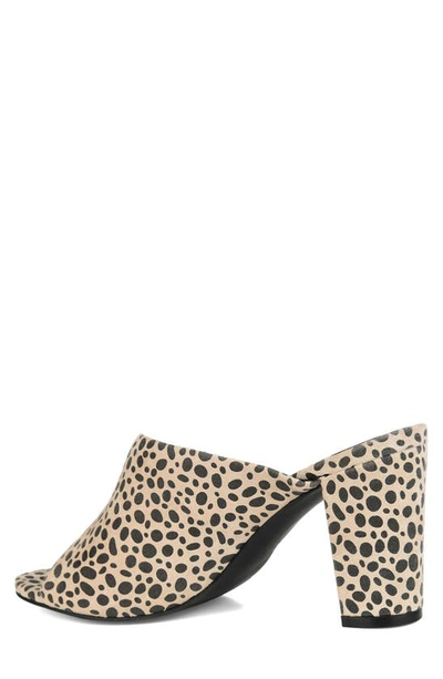 Journee Collection Allea Block Heel Mule In Animal