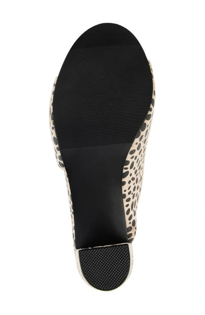 Journee Collection Allea Block Heel Mule In Animal