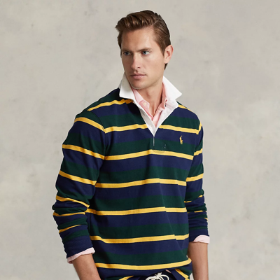 Ralph Lauren The Iconic Rugby Shirt In Newport Navy Multi | ModeSens