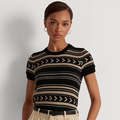 Ralph lauren striped short sleeve sweater sale