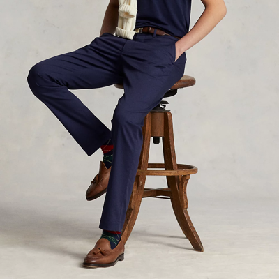 Shop Ralph Lauren Slim Fit Stretch Chino Pant In French Navy