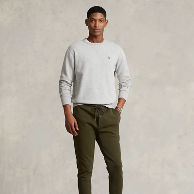 Shop Ralph Lauren Double-knit Jogger Pant In Company Olive