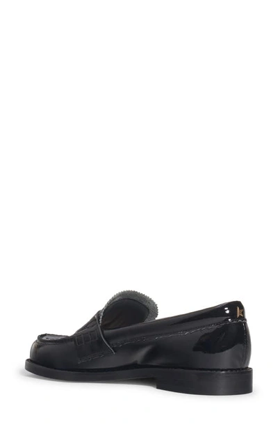 Shop Golden Goose Jerry Patent Penny Loafer In Black