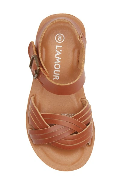 Shop L'amour Athena Sandal In Cognac