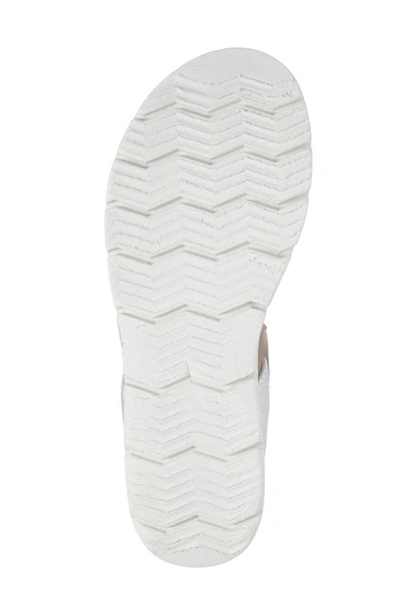 Shop Otbt Nova Platform Sandal In New Silver Leather
