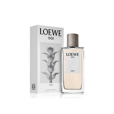 【欧洲直购】Loewe罗意威「001男士」香水50/100ml  木质花香调 事后清晨情侣香水 清新持久