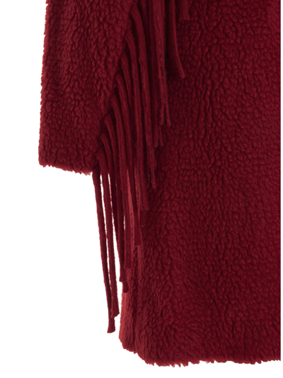 Shop Stella Mccartney Teddy Coat In Red